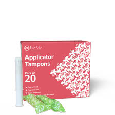 BE ME Super Flow Menstrual Applicator Tampons| Rash & Stain Free Periods(Pack Of 20)