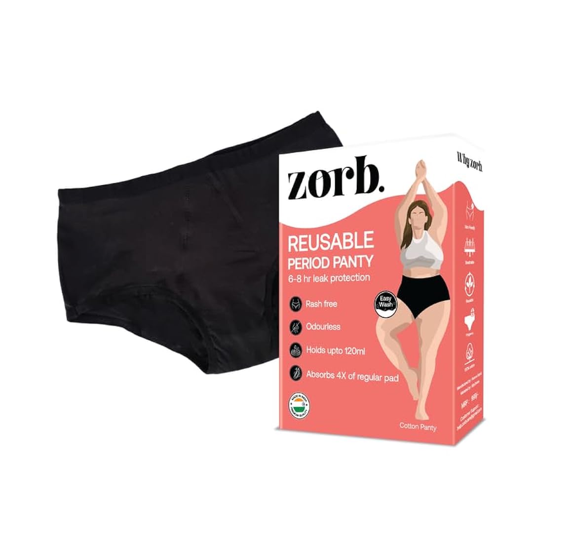 Women Periods Black Panty